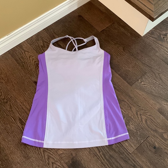 🍋Lululemon free to be yoga tank top light / dark purple - size 6 - Picture 1 of 5